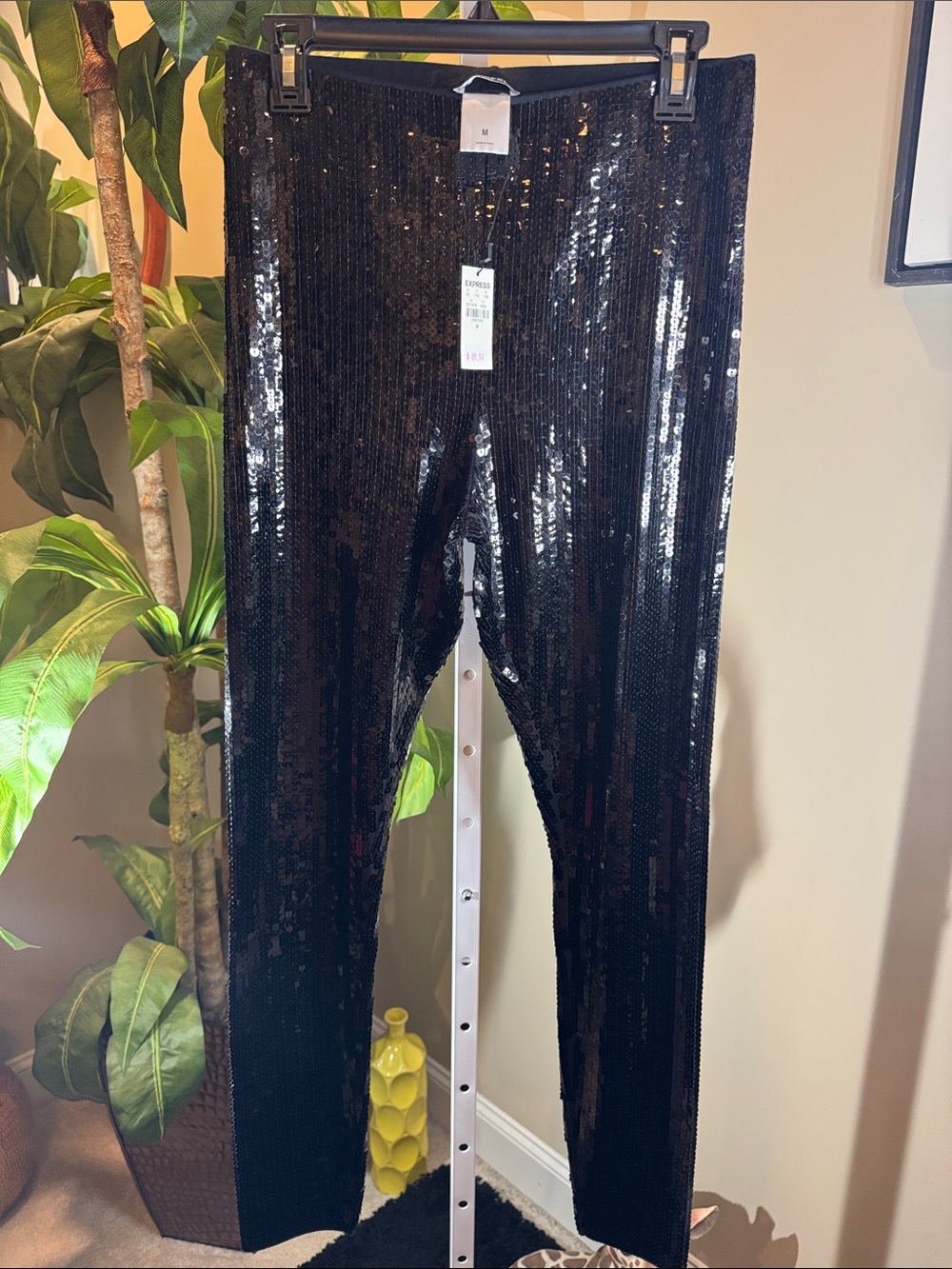 Sequin Express Leggings - Black size M Bew W/ Tag